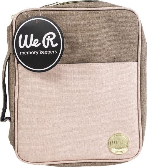 We R Crafter's Carry Pouch-Taupe & Pink - WR663139 - 633356631392