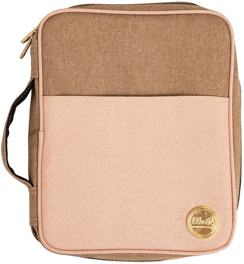 We R Memory Keepers Crafter's Carry Pouch-Taupe & Pink - WR663139
