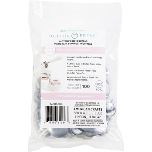 We R Button Press Bulk Refill Pack 100/Pkg-Small (25mm) - 60000085 - 633356615347