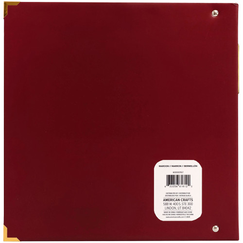 We R Paper Wrapped D-Ring Album 8.5"X11"-Maroon - WRPWAL8-157