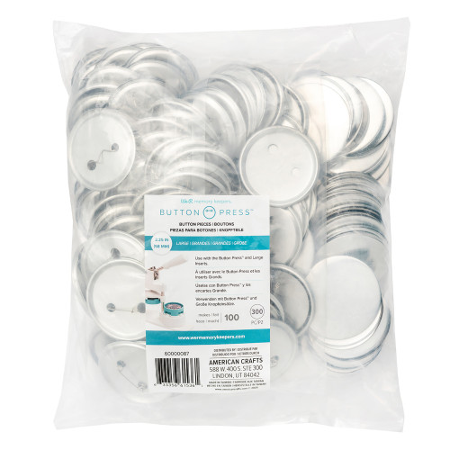 We R Button Press Bulk Refill Pack 100/Pkg-Large (58mm) - 60000087 - 633356615361