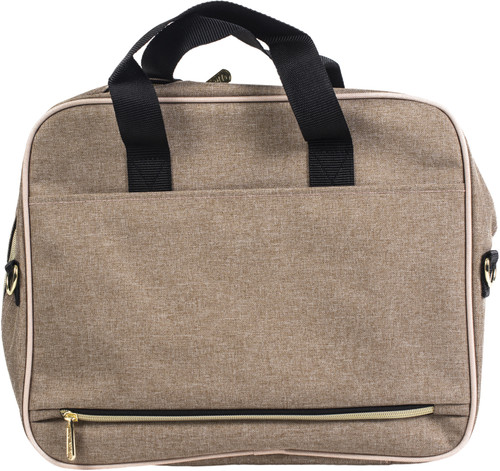 We R Crafter's Shoulder Bag-Taupe & Pink - WR663152 We R Crafter's Shoulder Bag-Taupe & Pink - WR663152