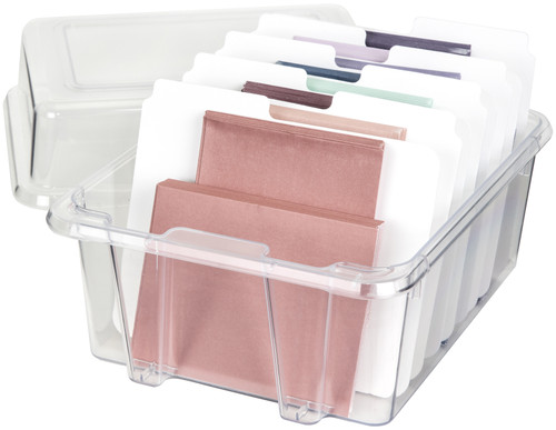 ArtBin Card & Photo Storage Box-4"X8.25"X1" Clear - 6841AG