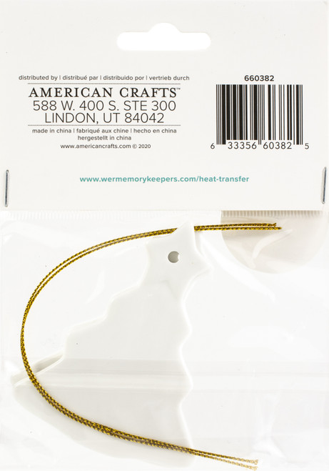 We R Memory Keepers Heat Transfer Blank-Tree Ornament 2/Pkg - WR660382 We R Memory Keepers Heat Transfer Blank-Tree Ornament 2/Pkg - WR660382