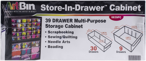 ArtBin Store-N-Drawer Cabinet-14.375"x6.25"x17.875" 39 Drawers - 6839PC