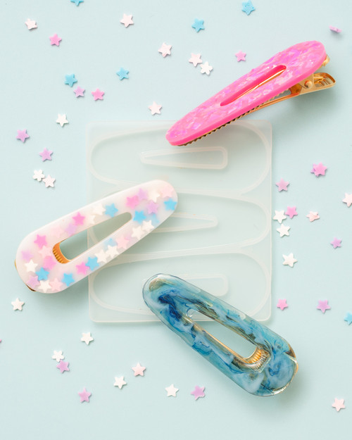 American Crafts Color Pour Resin Mold-Barrette - 359698