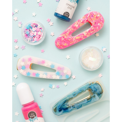 American Crafts Color Pour Resin Mold-Barrette - 359698