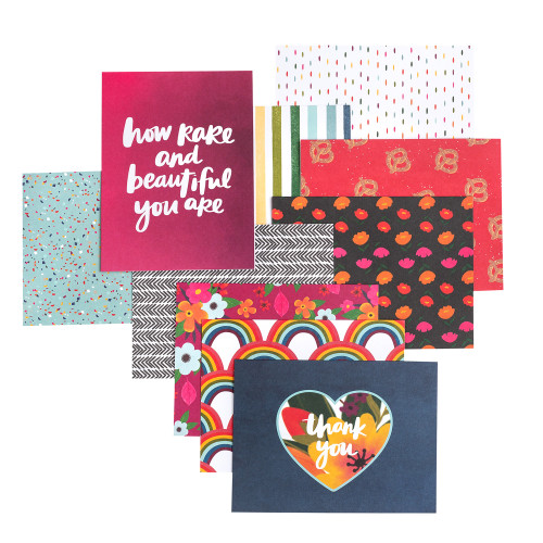 American Crafts A2 Cards W/Envelopes (4.375"X5.75") 40/Box-Amy Tan Slice Of Life - AT356068