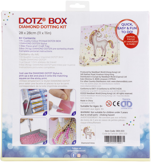 Diamond Dotz Diamond Art Box Kit 11"X11"-Be Unique - DBX023 Diamond Dotz Diamond Art Box Kit 11"X11"-Be Unique - DBX023