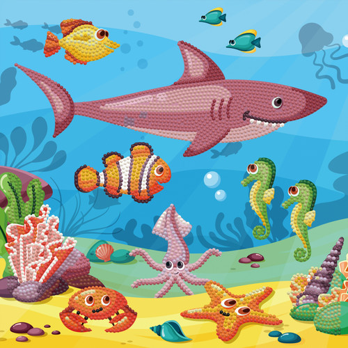 Diamond Dotz Diamond Art Box Kit 11"X11"-DOTZ In The Ocean - DBX029