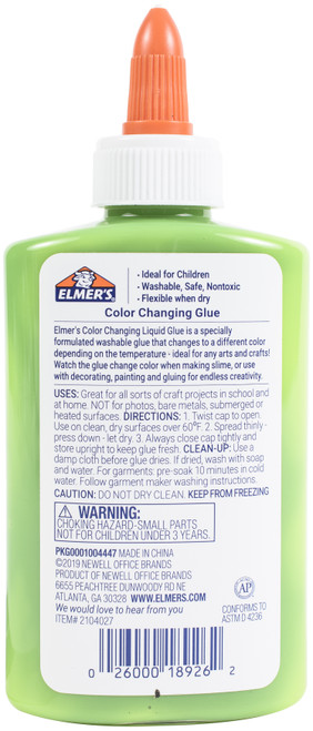 Elmer's Thermochromic Color Changing Glue-Green - 2104027
