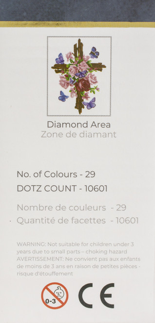 Diamond Dotz Diamond Art Kit 16"X20"-Flower Cross - DD9061
