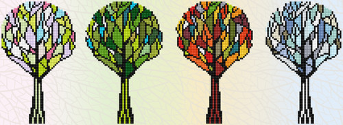 Diamond Dotz Diamond Art Kit 23"X8"-4 Seasons Sparkle - DD6030