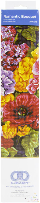 Diamond Dotz Diamond Art Kit 12"X28"-Romantic Bouquet - DD10046 - 4895225915378