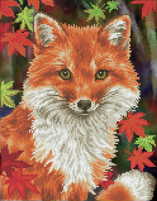 Diamond Dotz Diamond Art Kit 13"X17"-Foxy - DD9043 Diamond Dotz Diamond Art Kit 13"X17"-Foxy - DD9043