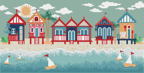Diamond Dotz Diamond Art Kit 20"X10"-Seaside Days - DD7051 Diamond Dotz Diamond Art Kit 20"X10"-Seaside Days - DD7051