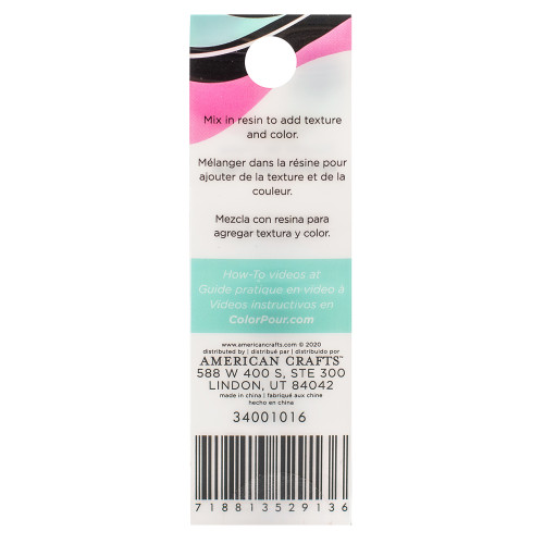 American Crafts Color Pour Mix-Ins 4/Pkg-Crystal Flakes - Naturals - 34001016