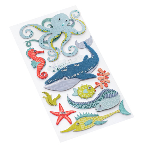 Jolee's Le Grande Dimensional Stickers-Ocean Animals - E5050902