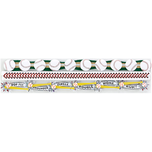 Jolee's Boutique Dimensional Stickers-Baseball Borders - E5000648