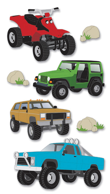 Jolee's Le Grande Dimensional Stickers-Off Roading - SPJBLG-143