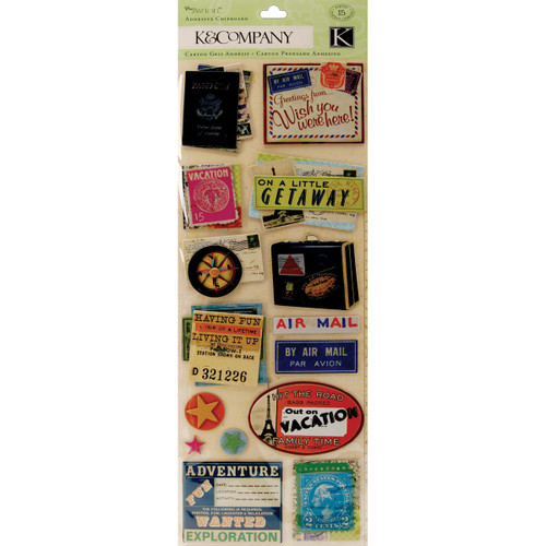 Adhesive Chipboard 4.5"X13.5" Sheet-Travel - K595088 - 643077595088 Adhesive Chipboard 4.5"X13.5" Sheet-Travel - K595088 - 643077595088