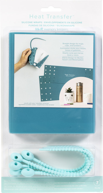 We R Memory Keepers Heat Transfer Silicone Wraps & Ties-Straight - WR661010 - 633356610106