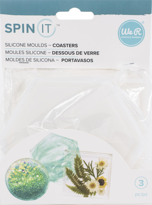 We R Spin It Epoxy Mold 3/Pkg-Coaster - WR661221 - 633356612216