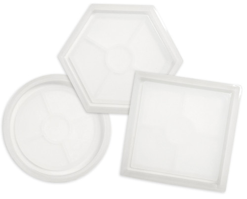 We R Spin It Epoxy Mold 3/Pkg-Coaster - WR661221