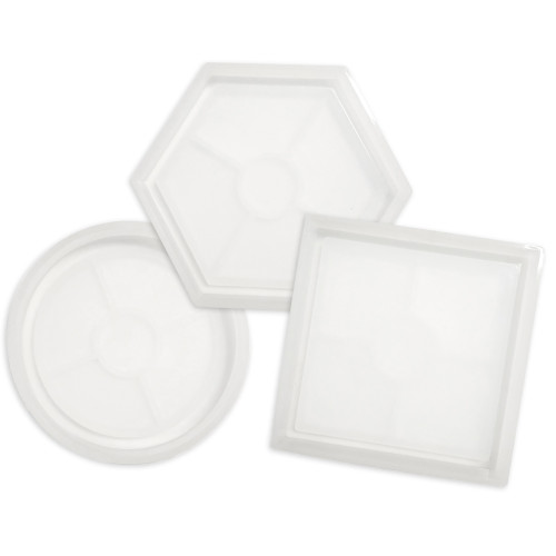 We R Spin It Epoxy Mold 3/Pkg-Coaster - WR661221