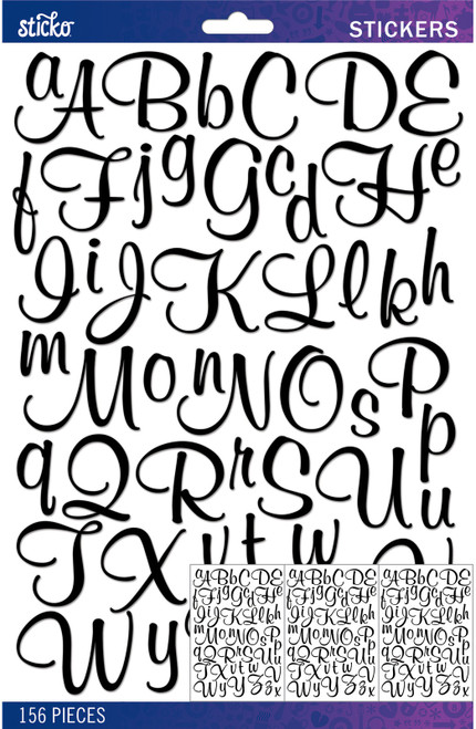 Sticko Alphabet Stickers-Black Mural Large - 5290271 Sticko Alphabet Stickers-Black Mural Large - 5290271