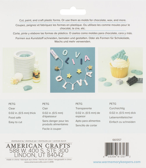 We R Mold Press Plastic Sheets 6/Pkg-Clear - 661357 We R Mold Press Plastic Sheets 6/Pkg-Clear - 661357