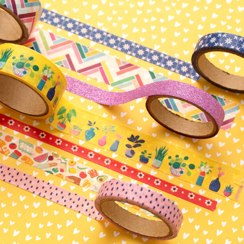 Damask Love Write At Home Washi Tape 8/Pkg- - DM355279 Damask Love Write At Home Washi Tape 8/Pkg- - DM355279