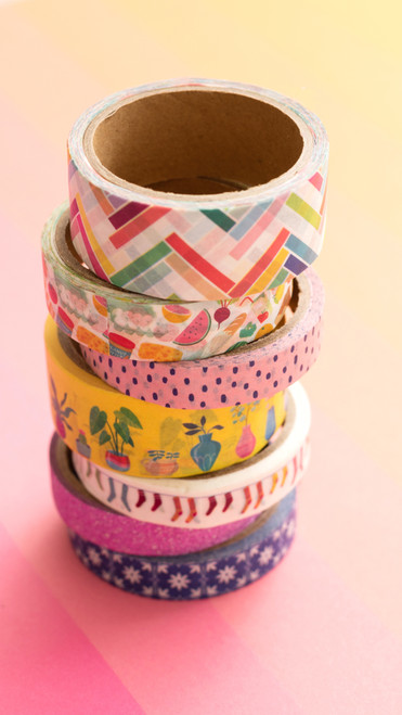 Damask Love Write At Home Washi Tape 8/Pkg- - DM355279 Damask Love Write At Home Washi Tape 8/Pkg- - DM355279