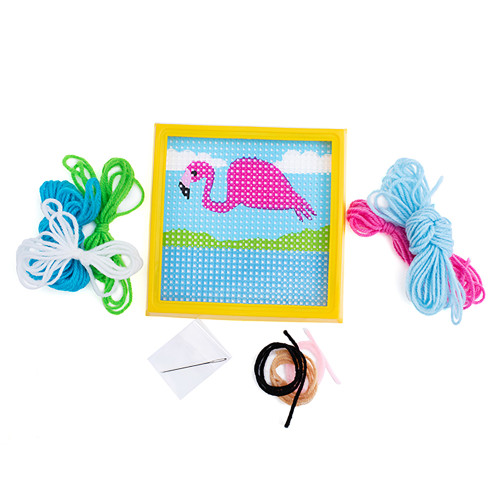 Colorbok Sew Cute! Needlepoint Kit-Flamingo - SC74654