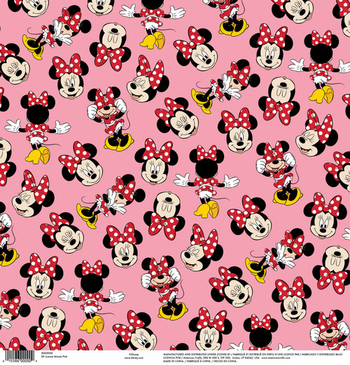 25 Pack - EK Disney Single-Sided Cardstock 12"X12"-Minnie Pink - DIS12-000 - 015586000009 25 Pack - EK Disney Single-Sided Cardstock 12"X12"-Minnie Pink - DIS12-000 - 015586000009
