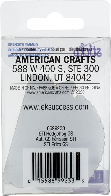 Sticko Gummy Stickers-Hedgehog - STIGS-99233 Sticko Gummy Stickers-Hedgehog - STIGS-99233