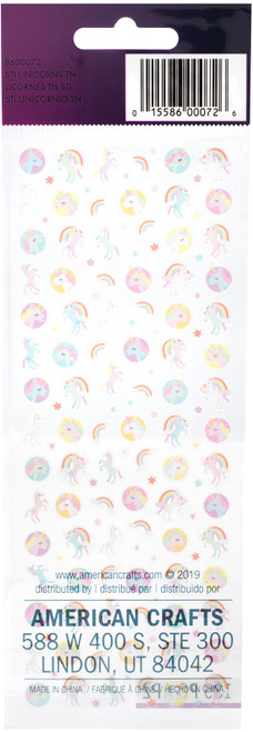 6 Pack - Sticko Tiny Stickers-Unicorn - 86TS-72 6 Pack - Sticko Tiny Stickers-Unicorn - 86TS-72