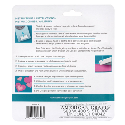 We R Layering Punches 3/Pkg-Hearts - WR660308