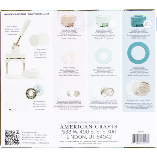 We R Button Press Bundle-104 Pieces - WR661104