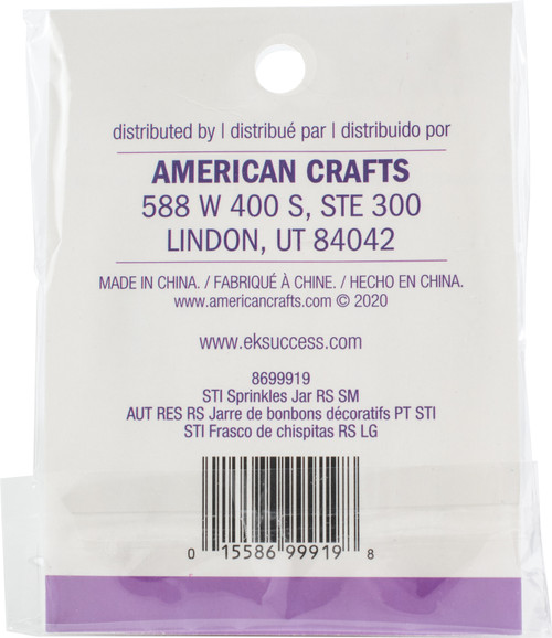 Sticko Resin Sticker-Small Sprinkles Jar, 4/Pkg - STIRS-99919
