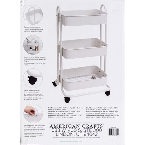 We R Storage Cart-Off White - WR661315