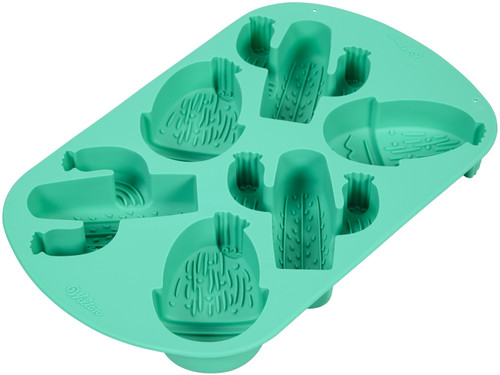 Wilton Silicone Mold-Cactus Party, 6 Cavity - W50414 Wilton Silicone Mold-Cactus Party, 6 Cavity - W50414
