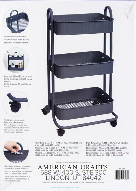 We R Storage Cart-Burnt Ash - WR661317