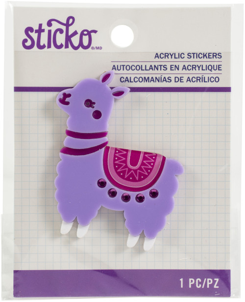Sticko Acrylic Sticker-Llama - 5245436 - 015586972450