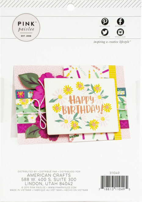 Pink Paislee Single-Sided Paper Pad 6"X8" 36/Pkg-And Many More - PP311049