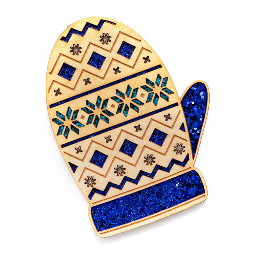 Jolee's Boutique Adhesive Laser-Cut Wood Embellishment-Mitten - 8601866