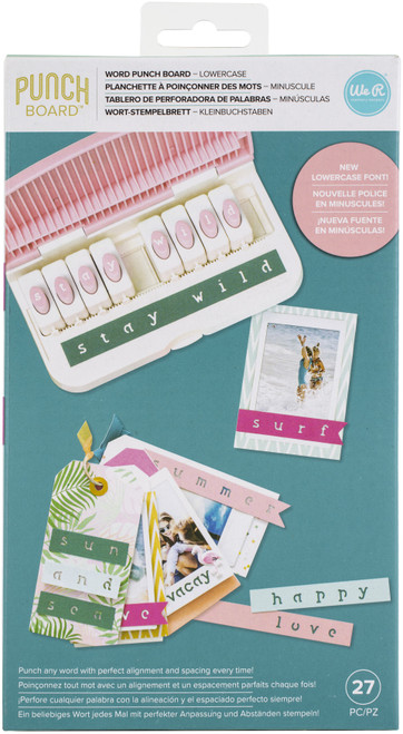 We R Word Punch Board-Lowercase - WR661437 - 633356614371 We R Word Punch Board-Lowercase - WR661437 - 633356614371