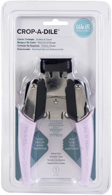 Crop-A-Dile Retro Corner Chomper Tool-Scallop & Cloud - WR661303 - 633356613039