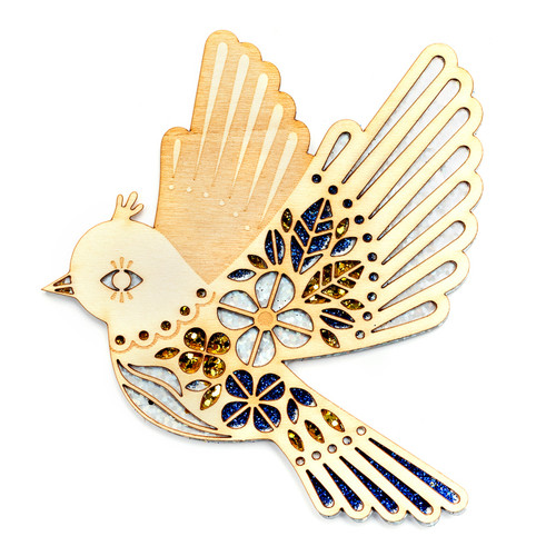 Jolee's Boutique Adhesive Laser-Cut Wood Embellishment-Bird - 8601834