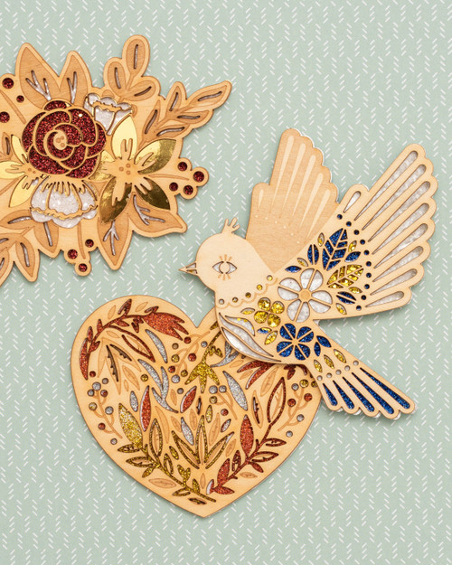 Jolee's Boutique Adhesive Laser-Cut Wood Embellishment-Bird - 8601834 Jolee's Boutique Adhesive Laser-Cut Wood Embellishment-Bird - 8601834